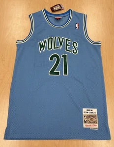 Kevin Garnett Jersey Mitchell & Ness Hardwood Classics Medium Retro #21 New NWT - Picture 1 of 14
