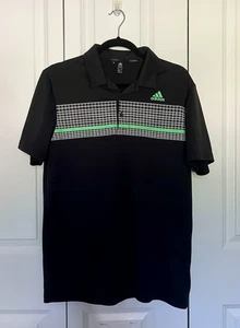Adidas Poloshirt Kurzarm Schwarz Muster Primegreen Herren M - H50823 A2B001 - Bild 1 von 13