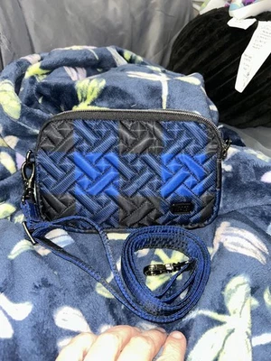 Lug Coupe 可调式斜挎包腰带包 Buffalo Check 蓝色 二手状况完好 — 第 1/4 张图片