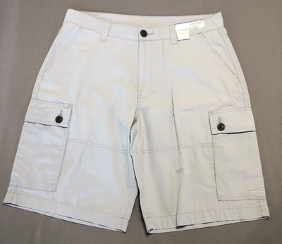 Arizona Jean Co Cargo Shorts Mens Size 34 Cotton NWT Classic Fit Gray 10.5" leg - Image 1 of 4