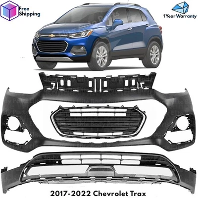Front Bumper Cover Fascia & Lower Grille Kit For 2017-2022 Chevrolet Trax Foto 1 de 4