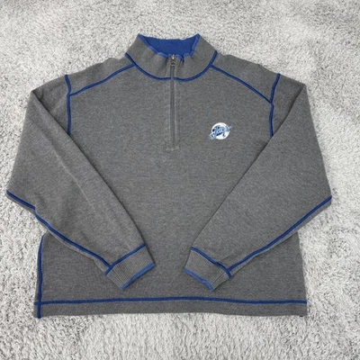 Suéter de Voleibol Creighton Bluejays Mujer Gris Medio Cuarto Cremallera Bordado Foto 1 de 4