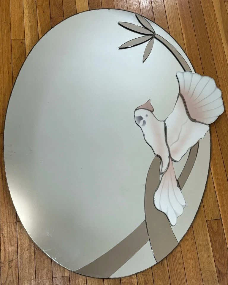 Vintage David Marshall Cockatoo Parrot Wall Mirror Sculptors Guild 1991 - Image 1 of 4