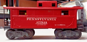 Lionel O-27 Gauge Pennsylvania 477618 Red Metal Caboose - No Box (OO-6 - Picture 1 of 9