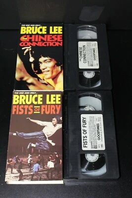 Bruce Lee The Chinese Connection And Fists Of Fury VHS Video Cassette Tape Lot - Image 1 of 3