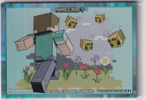 Panini Minecraft 3 Create, Explore, Survive Trading Card No. 231 Steve Holo - Picture 1 of 2