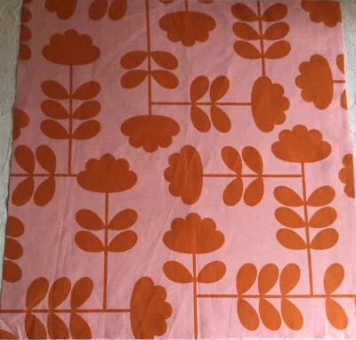 50cm x 100cm Wide Orla Kiely Cut Stem Paprika Cotton Lightweight Fabric New - Image 1 of 4