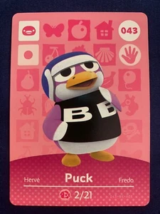 Carta Amiibo Puck Animal Crossing #043 - Foto 1 di 2