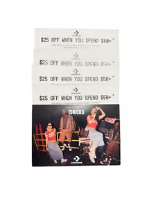 (5) Converse $25 off $50 Discount Coupon Valid May 1st - 31st 2025 - Picture 1 of 1