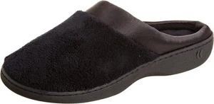 Isotoner Women's Microterry PillowStep Satin Cuff Clog Slippers - 96000 - Picture 1 of 4