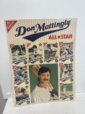 Don Mattingly 1989 Topps Nabisco Ritz All Star Uncut Baseball Cards 14”x 10.5”