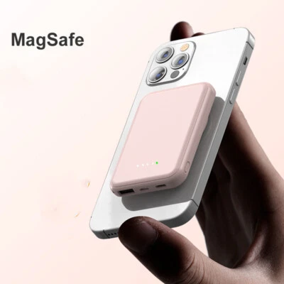 Magnetic Wireless Power Bank Charger 5000/10000 mAh Portable Android Iphone - Image 1 of 4