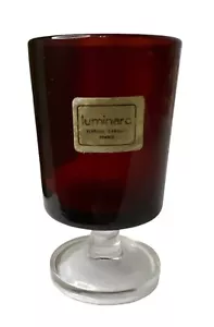 Luminarc Verrerie D'Arques Ruby Red 2 ¾” Cordial Wine Glass France READ DESCRIPT - Picture 1 of 4