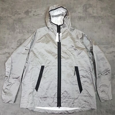 NIKE Sportswear Tech Pack Woven Jacket Mens Size 2XL TALL Silver - Image 1 of 4