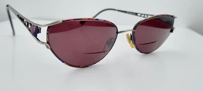 Gafas de sol vintage Evy Sky gris multicolor ovaladas ojos de gato de metal SOLO MARCOS Foto 1 de 4