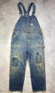 Vintage 1950s Hercules Union Made Denim Overalls Men’s Size 42x29 - Picture 1 of 24