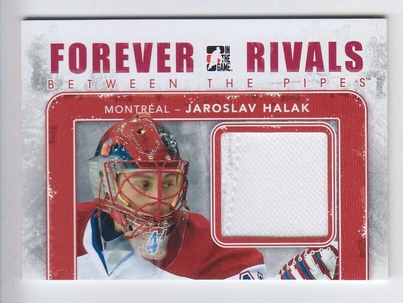 2012-13 ITG FOREVER RIVALS JAROSLAV HALAK JERSEY GAME USED Between Pipe Canadien - Image 1 of 1