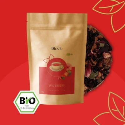 Waldbeere BIO Früchtetee Hibiskus Beeren Vitamin C Bio Mild lose Sanft Biovic - Bild 1 von 4