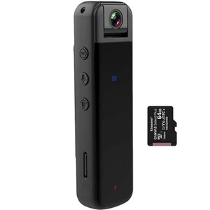 Personal Body Cam Safety Camera 64GB WiFi Protection Clip On Pen Video Recorder - Picture 1 of 11