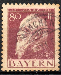 BAYERN Mi.-Nr. 85 I Type I Luitpold sauber gestempelt - Bild 1 von 1