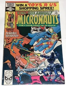 Cómics de Marvel de la Edad de Bronce de The Micronauts Annual 2 1980 sin leer de alto grado - Imagen 1 de 22