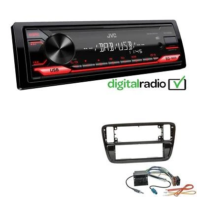 JVC KD-X182DB MP3 DAB+ USB Autoradio für Volkswagen VW Up 2011-2016 piano black  - Bild 1 von 4
