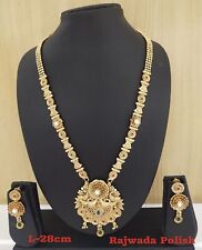 Indian Jewelry Bollywood Long Necklace Ethnic Gold Plated Traditional Jewelry