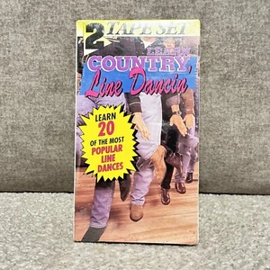 VHS: Country Line Dancin' 20 Most Popular Brand New Factory Sealed 2 Tape Set - Picture 1 of 2