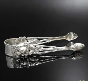 Vintage massives Sterlingsilber 800 Zuckerzunge Hildesheim Rose signiert 20,86 gr - Bild 1 von 5