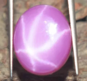 Natural Pink Star Ruby 7.60 Carat Oval Cabochon Loose Gemstone Certified E1338 - Picture 1 of 8