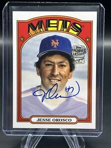 2023 Topps Archives Jesse Orosco On Card Auto Fan Favorites Mets #72FF-JOR