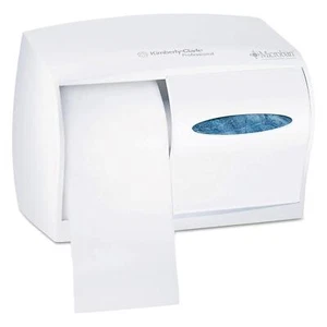 Scott Coreless Dispenser Carta Igienica Doppio Rotolo (Bianco) Telo Bagno - Foto 1 di 4