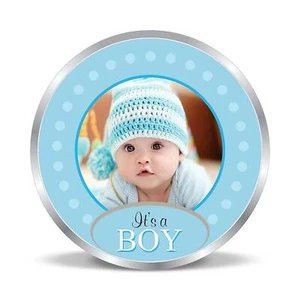 Personalized New Born Baby Boy Gift Coin / Customized New Born Baby Boy Gift - Picture 1 of 4
