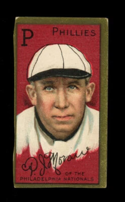 1911 T205 Gold Border Pat Moran Philadelphia Phillies *TRIM* EX+ Foto 1 de 2