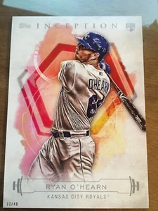 2019 Topps Inception Jumbo 5x7 Ryan O'Hearn Royals RC 95 04/49 - Picture 1 of 1