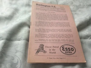 1955/6 DIV 3 DARLINGTON V STOCKPORT CONTEA 13 - Foto 1 di 1