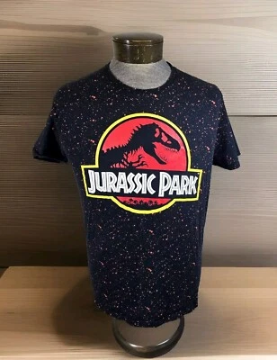 Jurassic Park T Shirt Womens L Black Bleach Splatter Short Sleeve Universal - Image 1 of 4