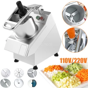 Cortador de verduras comercial procesador de alimentos cortador de patatas con 6 discos puertos dobles - Imagen 1 de 13