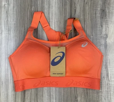 Sujetador ASICS Road Combination Performance Coral Reef para mujer talla 34A - Nuevo Foto 1 de 4