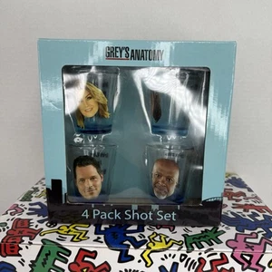 Greys Anatomy Tasse Shots Weihnachten Xmas Geschenk Glas 2oz Custom Cup 4er Set - Bild 1 von 4