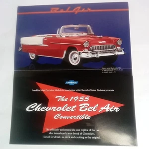 Franklin Mint Brochure Only 1955 Chevrolet Bel Air Collectible Model Car - Picture 1 of 4