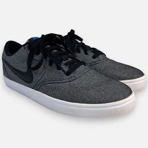 Nike Check Solar soft Canvas SB Black Gray Size 9.5 843896-004 - Picture 1 of 11