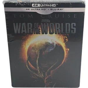 War of the Worlds Blu-ray 4K Ultra HD + SteelBook Zavvi Spielberg B - Picture 1 of 12