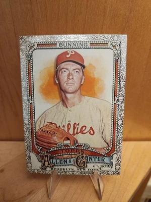 2025 Topps Allen & Ginter Jim Bunning #345 Filagree Foil SP HOF Foto 1 de 2