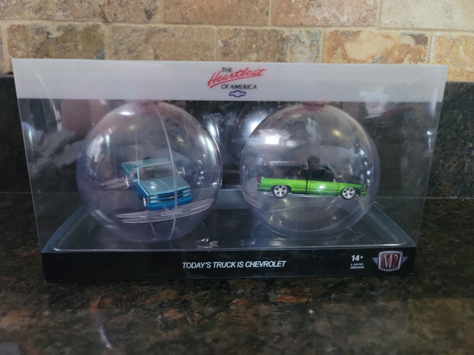 M2 Machines 1990 CHEVROLET C1500 SILVERADO Christmas Ornaments ~ NIP - Image 1 of 1