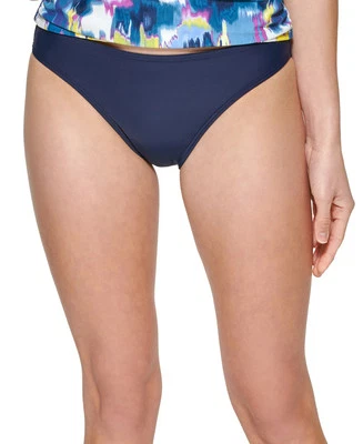 DKNY Women's Classic Bikini Bottoms Swimsuit Blue Size Large - Image 1 of 3