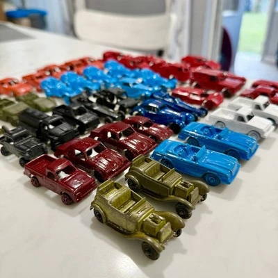 Lot Of 45 Vintage Tootsie Toy Cars Trucks Etc. USA Newly Spray Painted! - Image 1 of 4