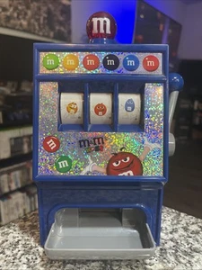 VTG M&Ms World Las Vegas Slot Machine BLUE Candy Dispenser w/ Lights & Sound ⭐️ - Picture 1 of 5
