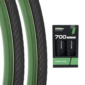 700x25c Road Bike Tire, Folding Bead Replacement Cycling Bicycle Tires Black ... - Picture 1 of 8