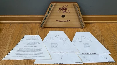 Nepenenoyka The Music Maker Wood Lap Harp Musical Instrument Sheets Instructions - Image 1 of 4